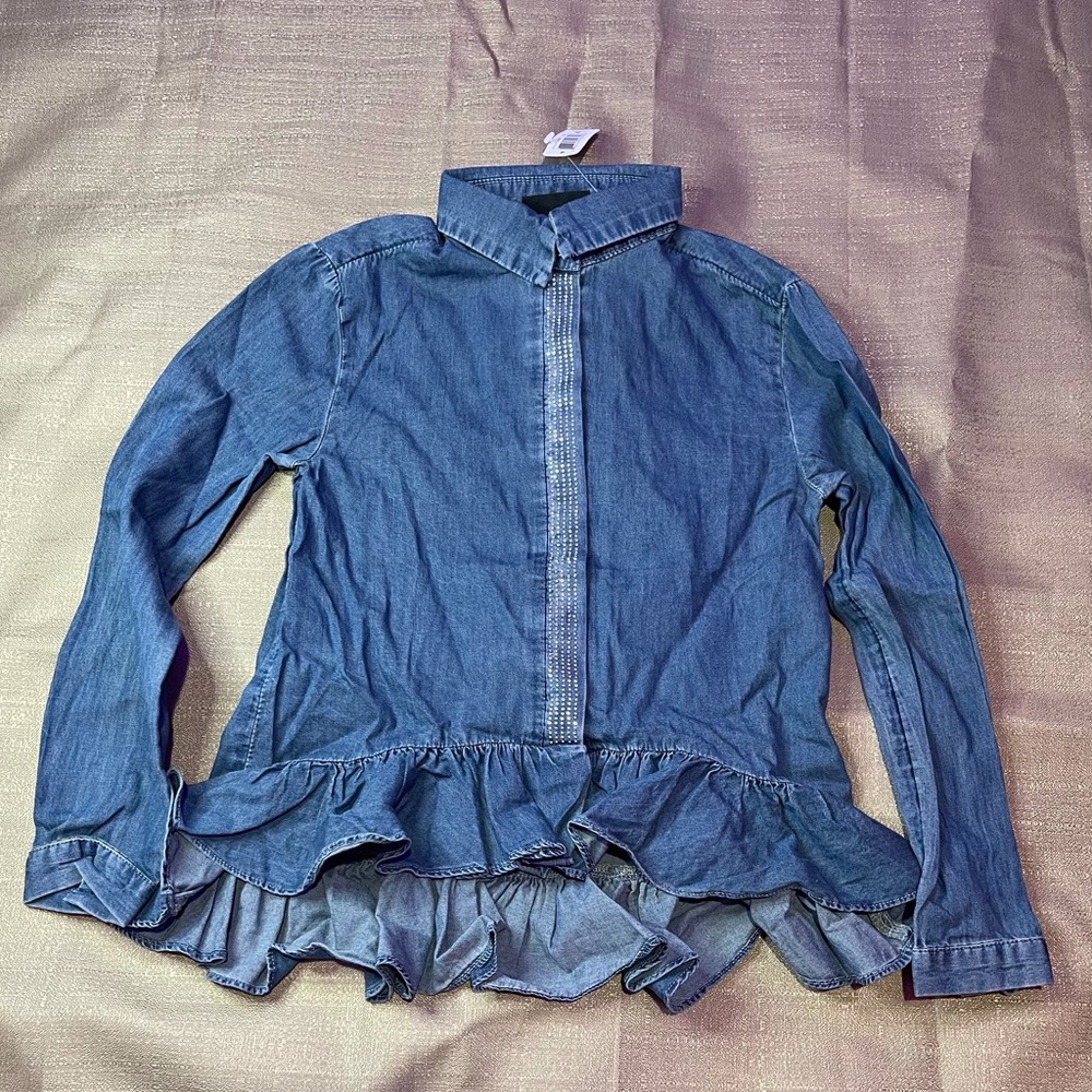 Blue Jean Dress Shirt | Girls size 6